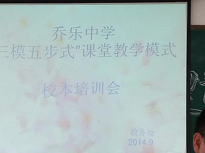 乔乐中学校本培训